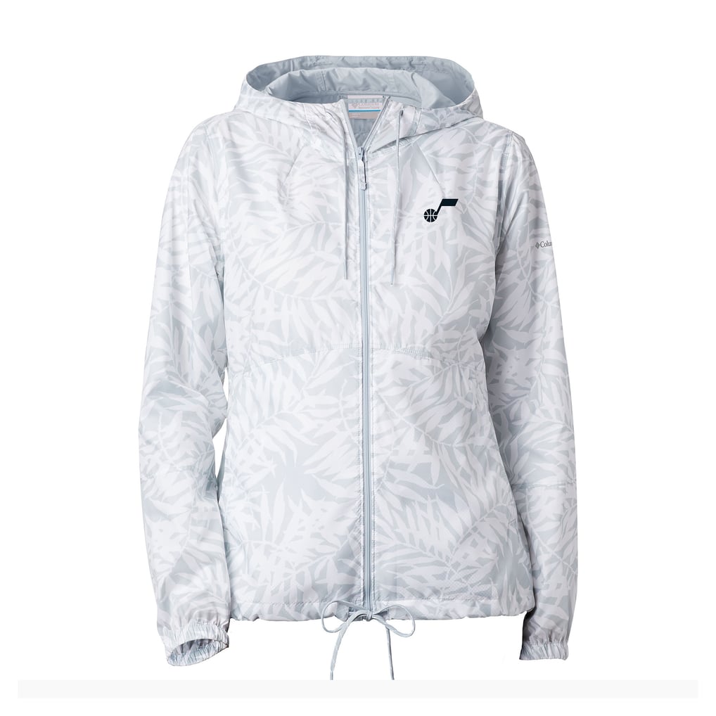  Utah Jazz Columbia Women's Flash Forward Full-Zip Windbreaker Jacket - White